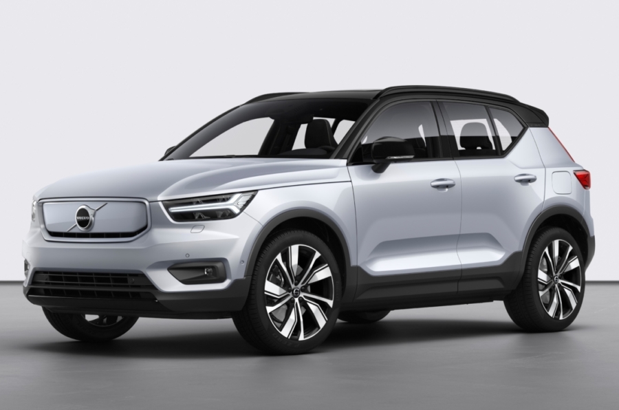 Volvo XC40 Recharge P8 AWD in Glacier Silver