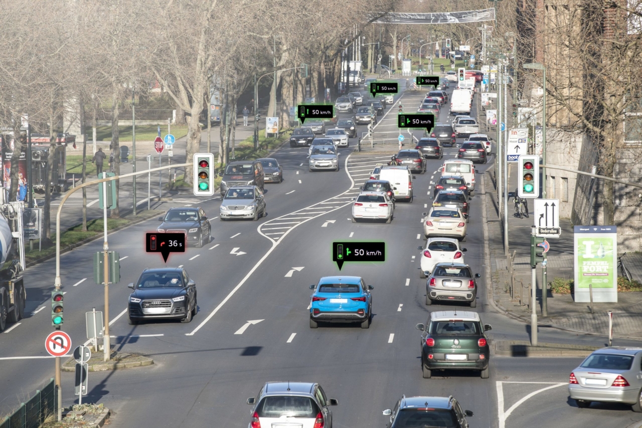 Wenn die Ampel mit dem Auto spricht Wenn die Ampel mit dem Auto spricht