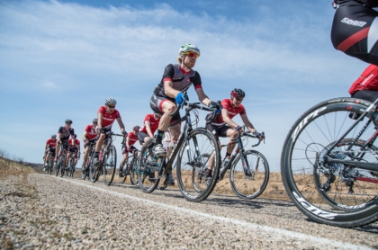 nebeneinander Fahrradfahrer Radfahrer