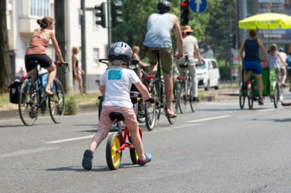 Kidical mass Fahrraddemo