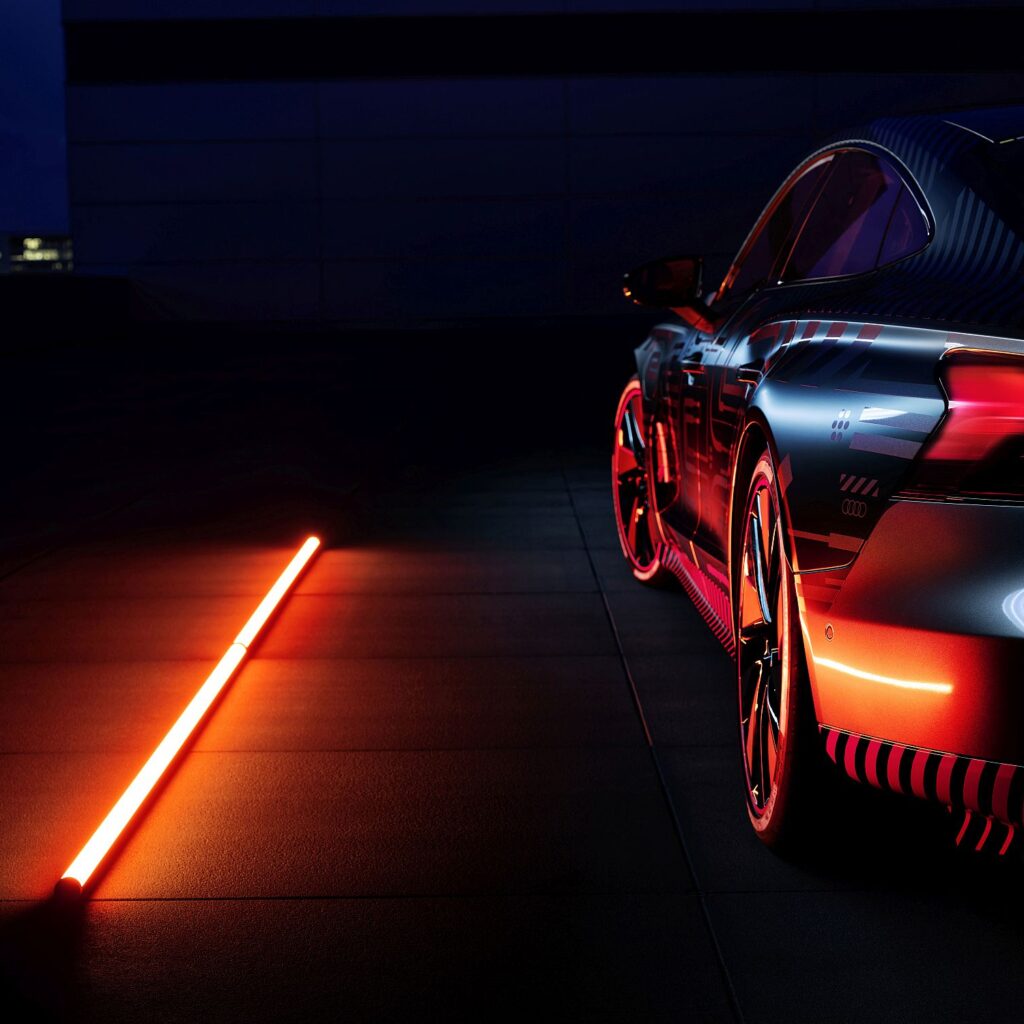 Audi e-tron GT: Sound aus dem Gartenrohr Audi e-tron GT: Sound aus dem Gartenrohr
