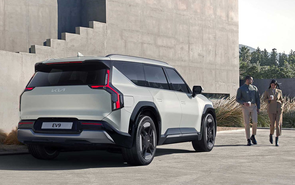 Der EV9 orientiert sich optisch am US-SUV Telluride.