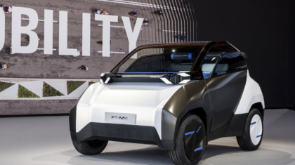 Mit dem FT-Me zeigt Toyota ein Micromobil, welches künftig in der Leichtbauklasse L6e antreten könnte. Foto: Toyota