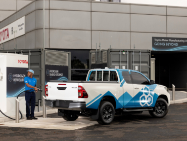 Toyota hat den Hilux probehalber mit einer Brennstoffzelle ausgerüstet. Foto: Toyota