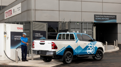Toyota hat den Hilux probehalber mit einer Brennstoffzelle ausgerüstet. Foto: Toyota