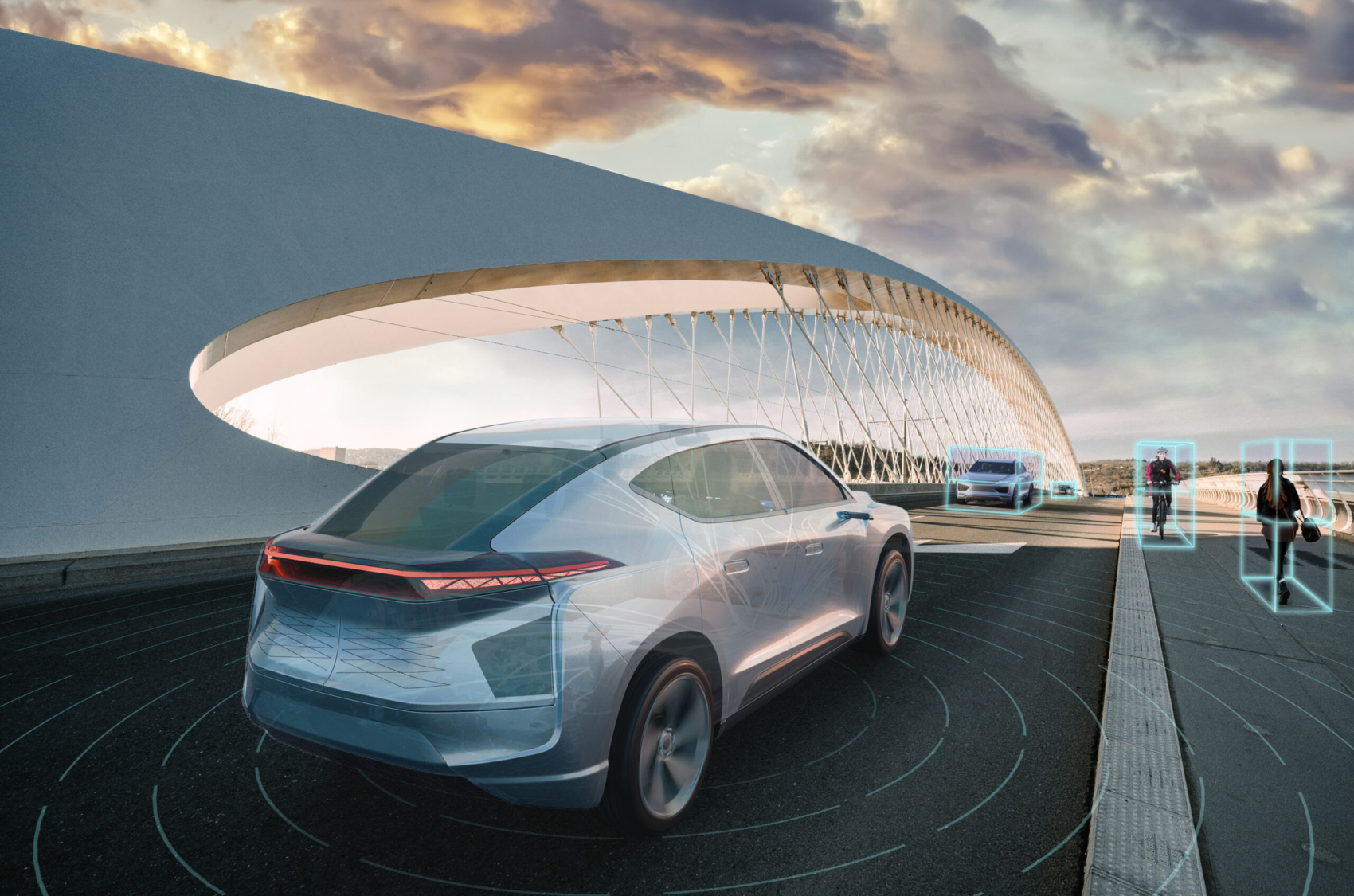 Das Auto soll seine Umwelt und seine Passagiere immer besser wahrnehmen. Foto: Magna