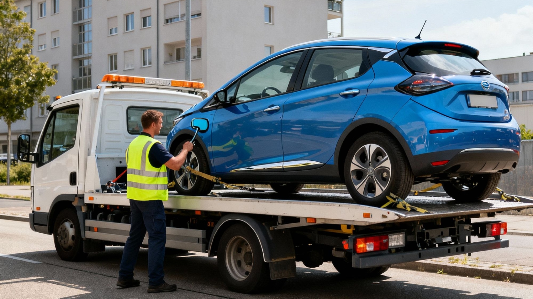 Abschleppen Elektroauto