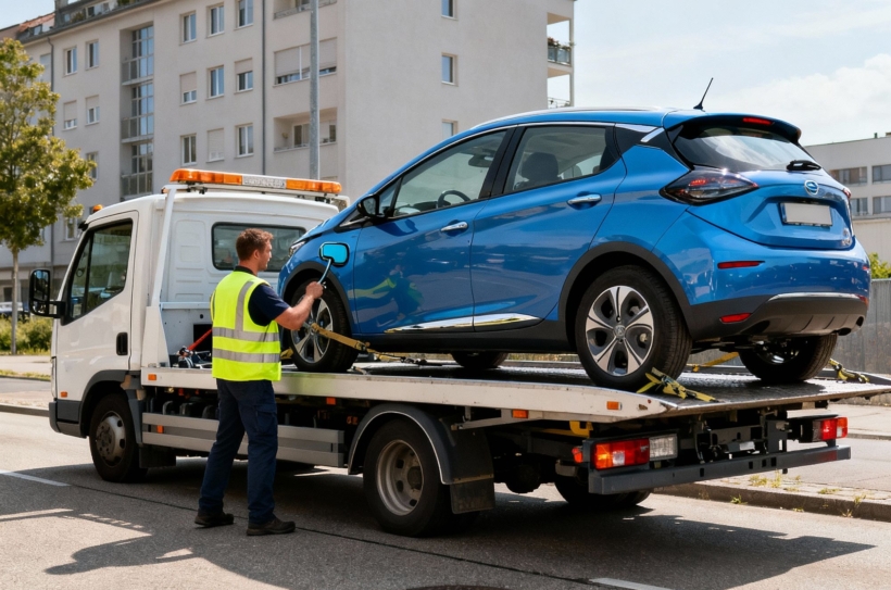 Abschleppen Elektroauto