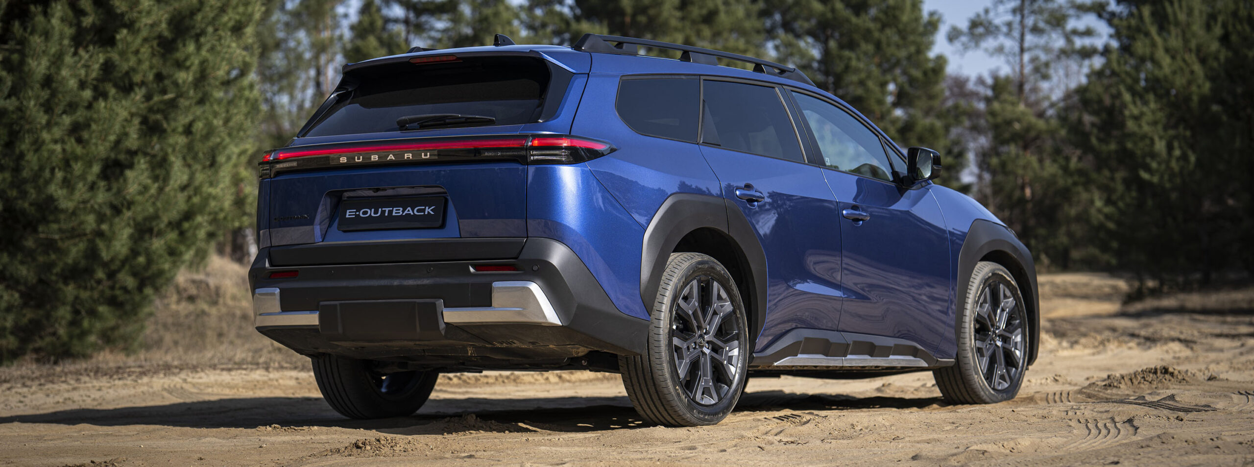 Macht eine gute Figur im Gelände. Die Energie liefert eine Lithium-Ionen-Batterie mit 74,7 kWh Kapazität. 