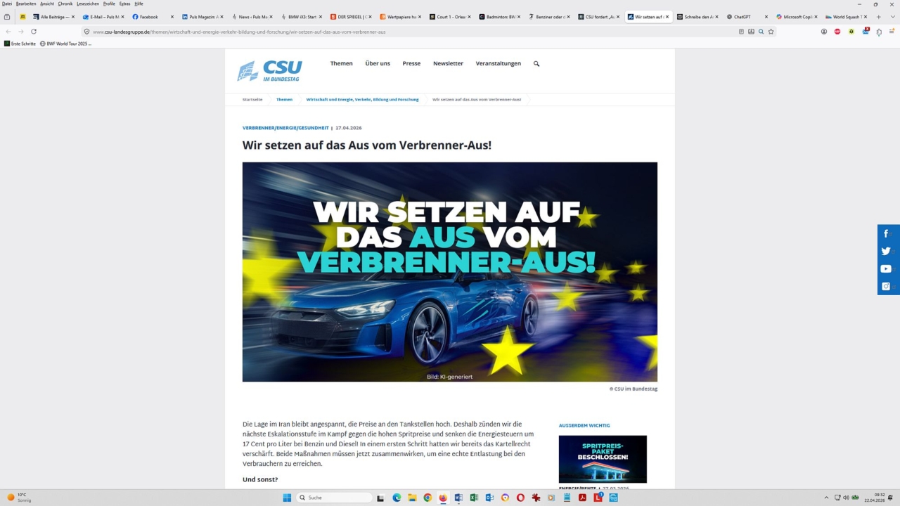 Verbrenner-Aus: Die Union schießt ein Eigentor