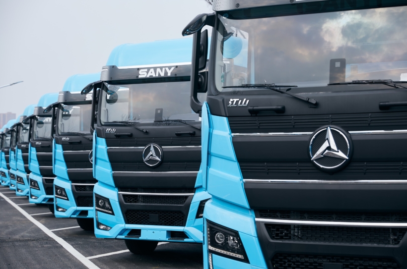Chinesische Hersteller wie Sany wollen in Europa Fuß fassen. Foto: Sany Trucks
