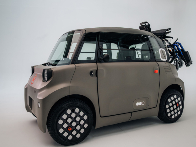 Citroën bietet ab sofort eine barrierefreie Variante seines elektrischen Kleinstmobils Ami an. Alle Fotos: Citroën
